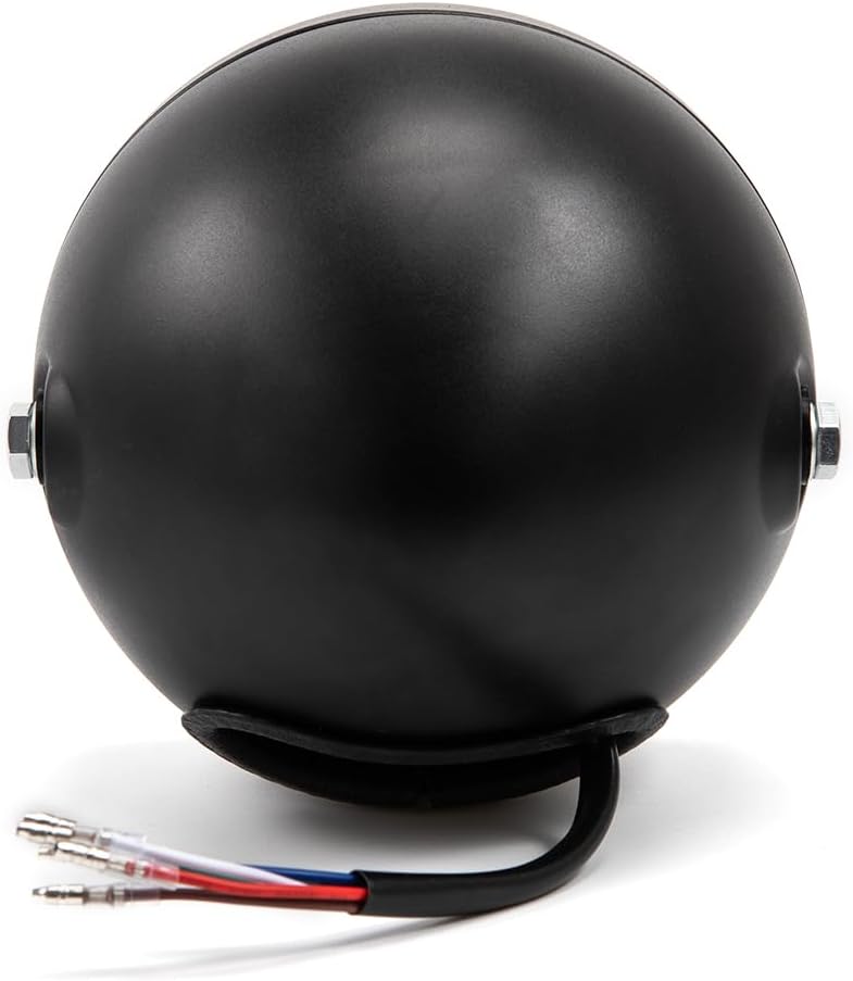 BENEALL Motorcycle Headlight 5.75 inch Round LED with Mounting Brackets Assembly, Front Headlamp with DRL High/Low Beam for Cafe Racer E-bike Bobber Chopper (style E) - Image 2